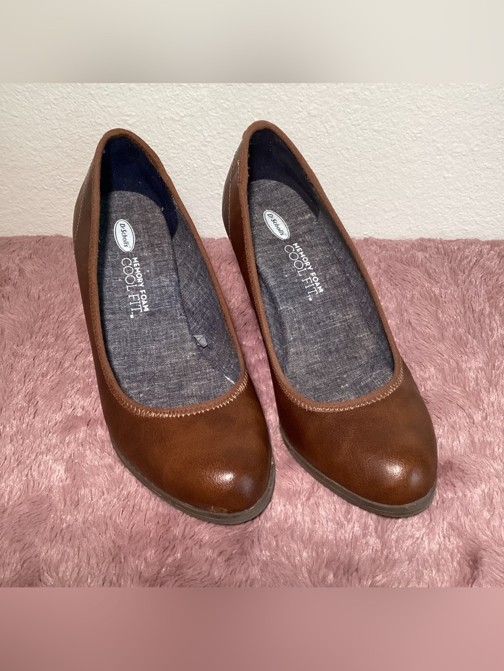 Dr. Scholl's Brown Women's Rounded Toe Wedges 8 1/2